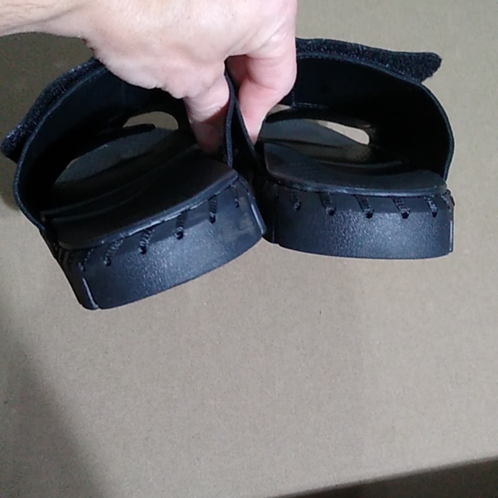 Muk Luks Flexi Central Park Sandals Black size 10 - Picture 10 of 11